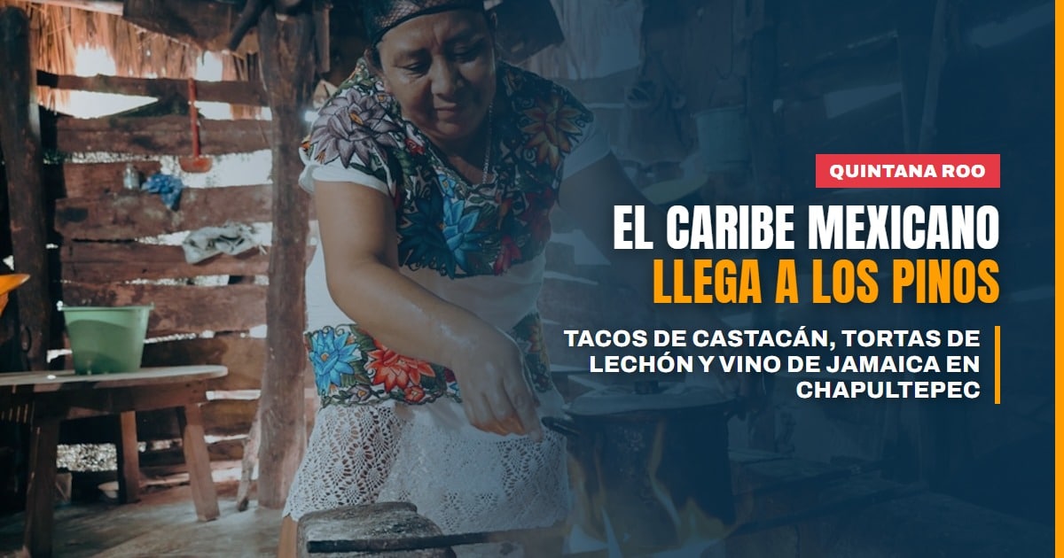 El Caribe mexicano llega a Chapultepec: tacos de castacán, tortas de lechón y vino de jamaica en el festival Quintana Roo en Los Pinos