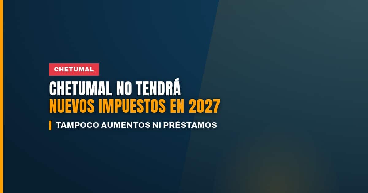 Presidenta municipal Yensunni Martínez en entrevista sobre impuestos en Chetumal 2027