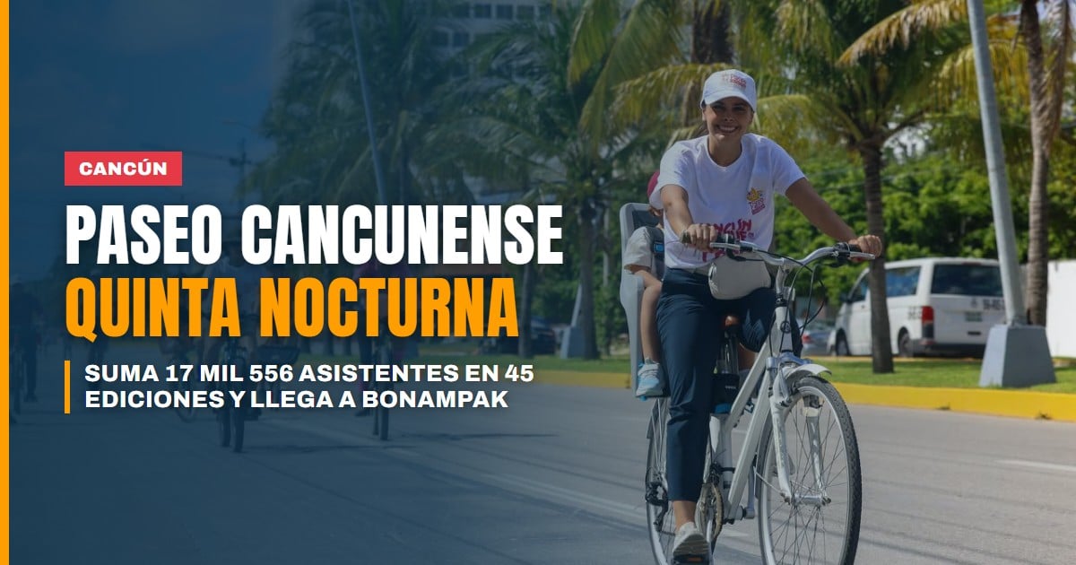 paseo cancunense nocturno