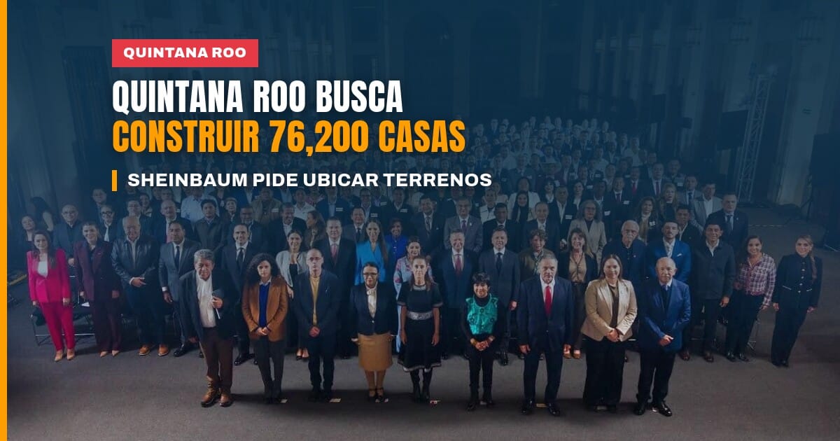 Reunión de Vivienda para el Bienestar en Palacio Nacional con la presidenta Claudia Sheinbaum y autoridades de Quintana Roo